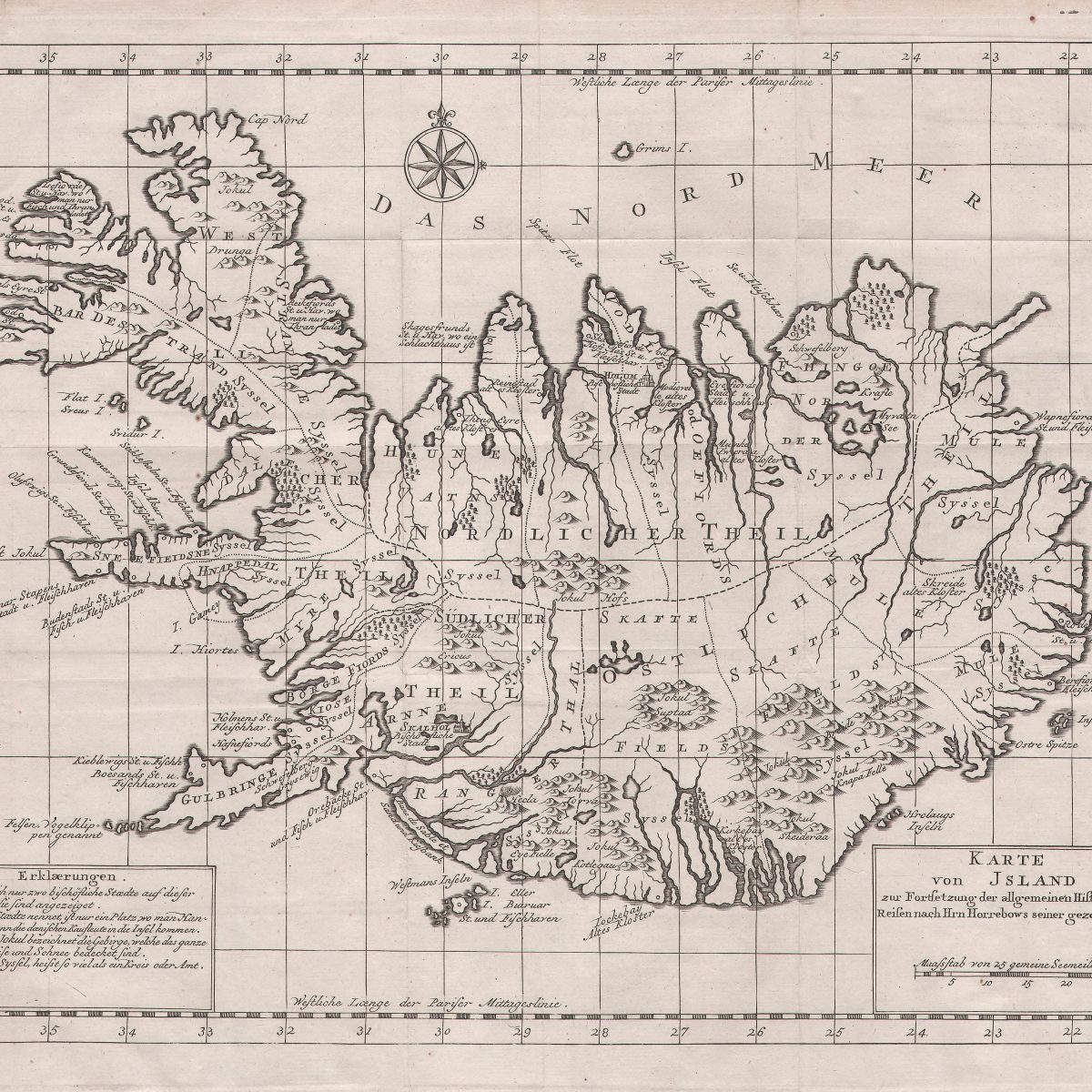 Karte von Jsland - Mapping Iceland